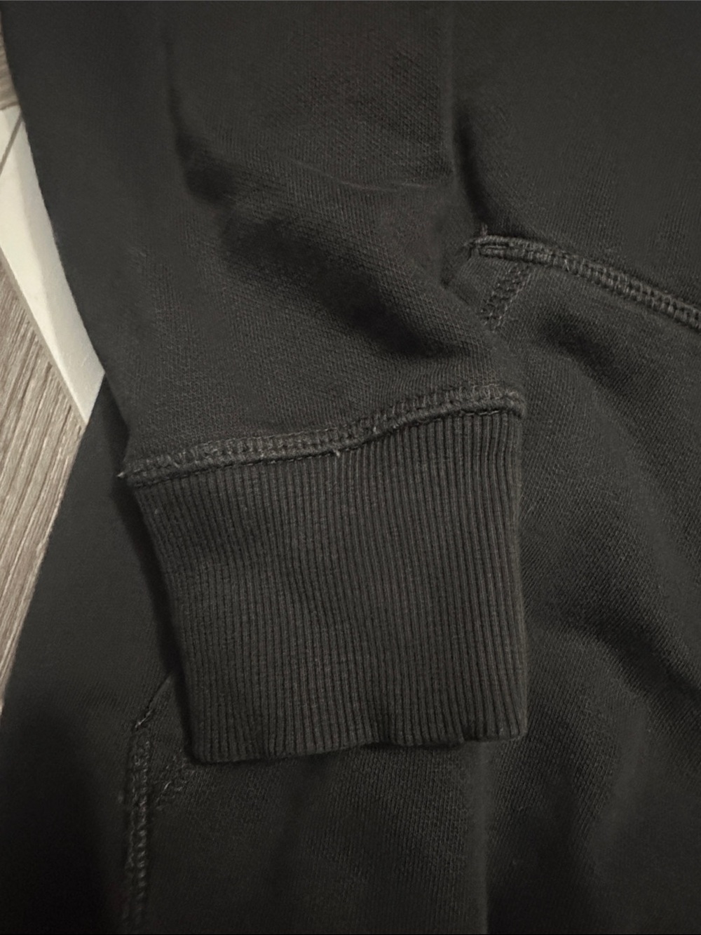 Gymshark Black Pullover Hoodie with White Logo - Picture 3 of 6